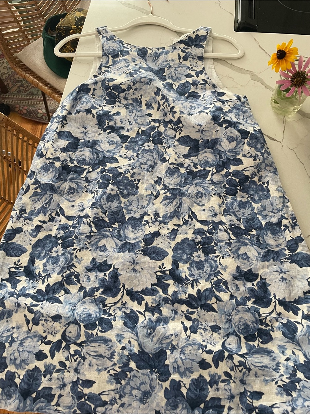 Abercrombie & Fitch Blue and White Floral Sundress